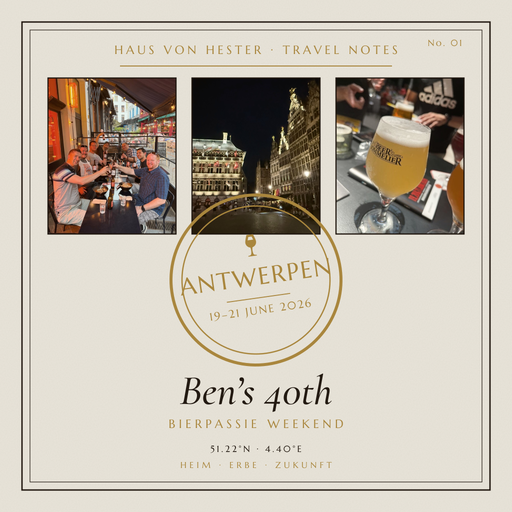 Antwerp — Ben's 40th at BierPassie Weekend