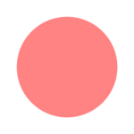 A red circle on transparent background