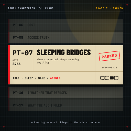 Phase 7 — Sleeping bridges: when connected stops meaning anything